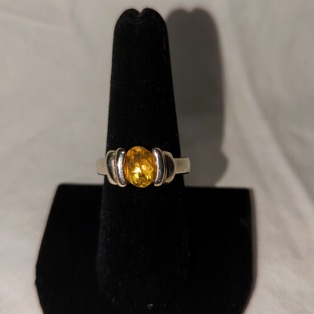 Citrine & Sterling Silver Ring